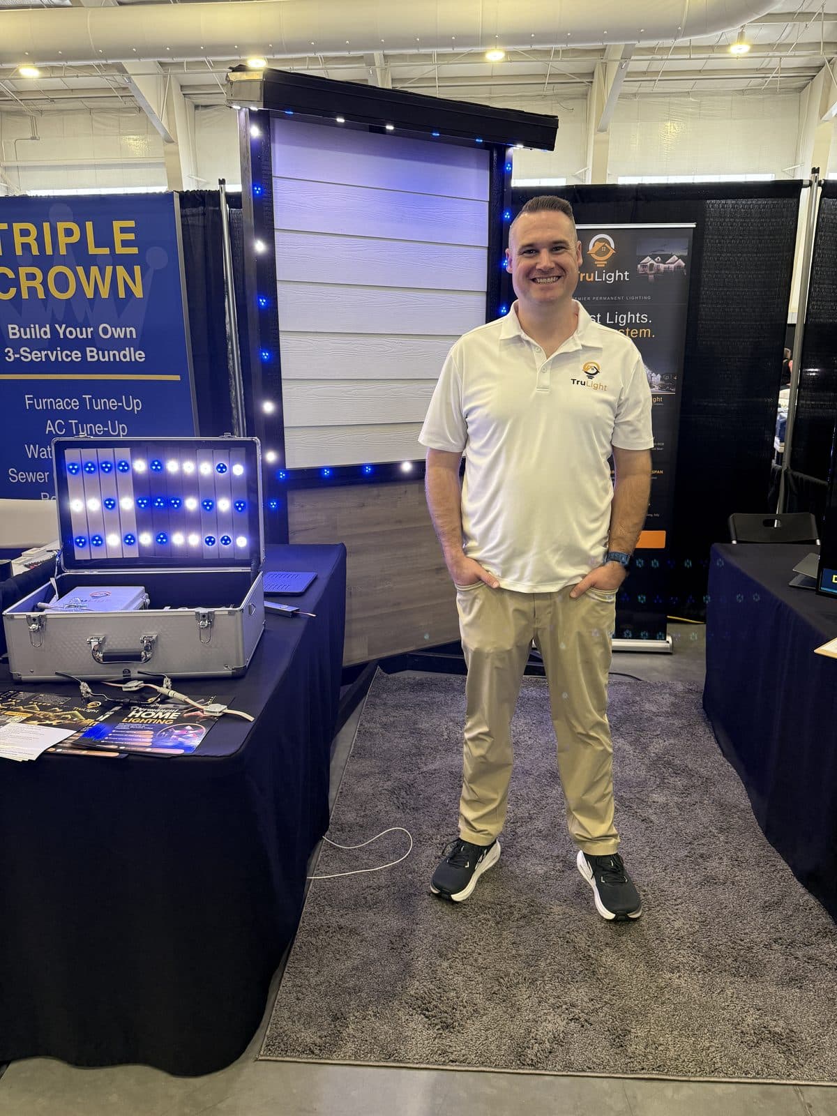 Tom Porter at the TruLight booth