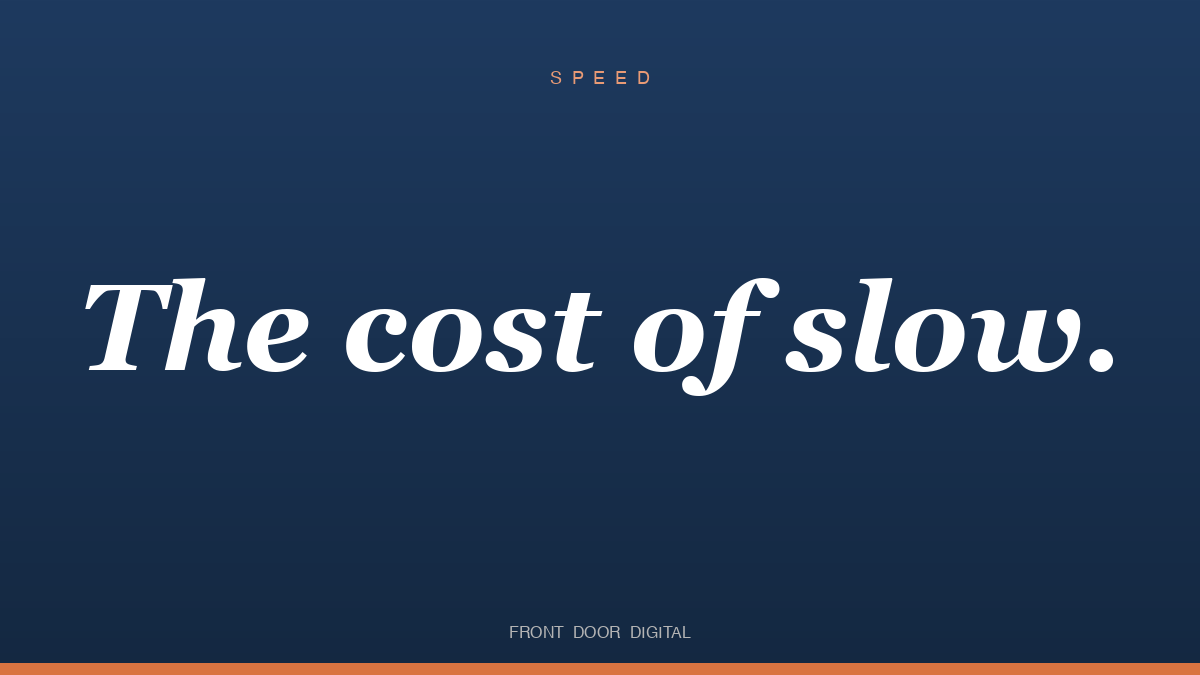 The cost of slow title card