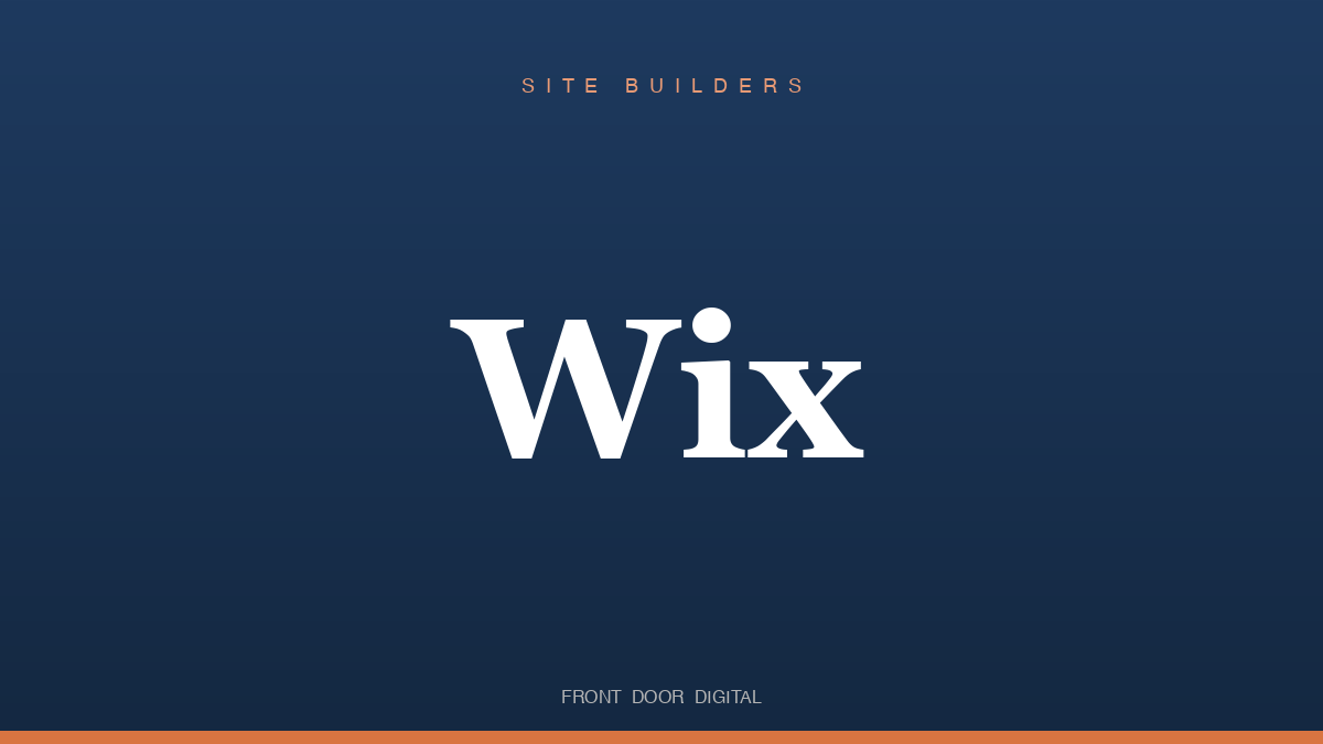 Wix logo title card