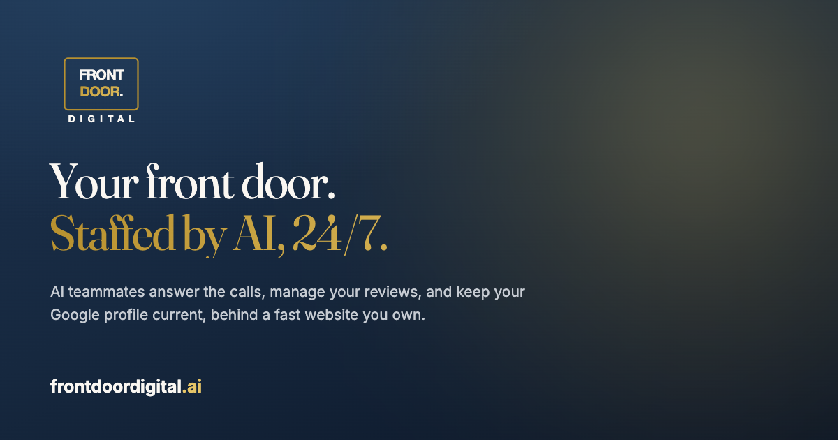 Front Door Digital | AI front-of-house for home-services owners